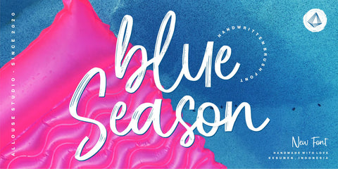 Blue Season Font Allouse.Studio 
