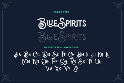 Blue Spirits Font Hans Co 