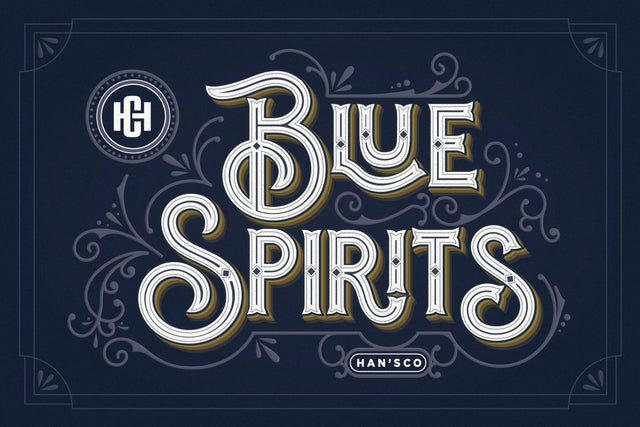Blue Spirits Font Hans Co 