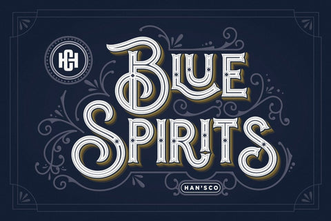 Blue Spirits Font Hans Co 