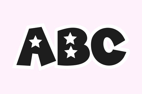 Blue Stars Patriotic 4th of July Star Font Font Blush Font Co. 