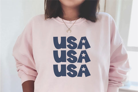 Blue Stars Patriotic 4th of July Star Font Font Blush Font Co. 