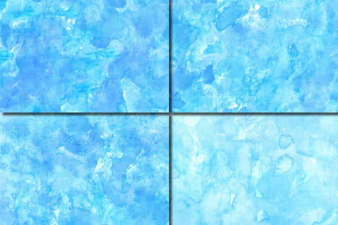 Blue Watercolor Digital Paper / Textures / Backgrounds Digital Pattern VR Digital Design 