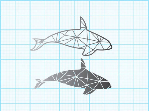 Blue whale Geomatical Print SVG Johan Ru designs 
