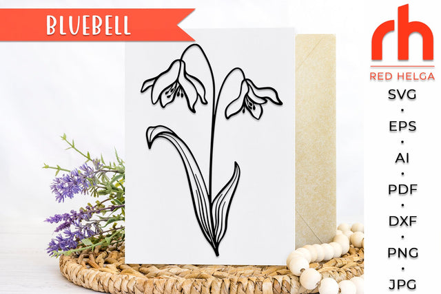 Bluebell SVG - Aries Flower Cut File SVG RedHelgaArt 