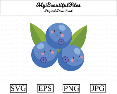 blueberries - fruit SVG MyBeautifulFiles 