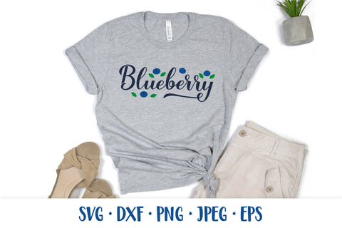 Blueberry hand lettered SVG Blueberries SVG LaBelezoka 