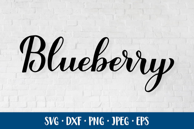 Blueberry hand lettered SVG SVG LaBelezoka 