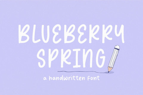 Blueberry Spring Font Font Balpirick 