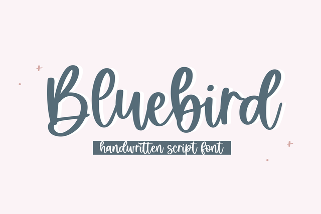 Bluebird - Handwritten Script Font Font KA Designs 
