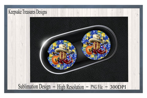Bluebonnet and Yellow Roses, Coaster and Car Coaster Set, Lone Star State, PNG Sublimation Design, Digital Download, PNG Printable Sublimation Keepsake Treasures Designs LLC. 