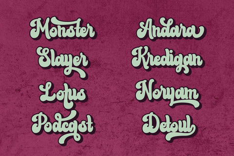 Bluend - Retro Bold Script Font ahweproject 