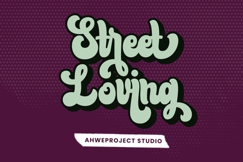 Bluend - Retro Bold Script Font ahweproject 