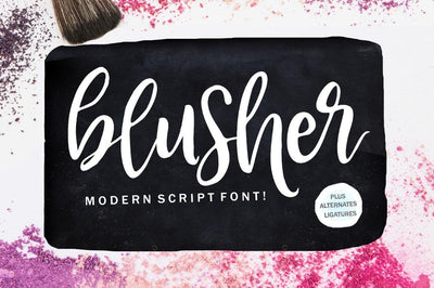 Blusher Script Font Youngtype 