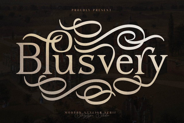 Blusvery Typeface Font Storytype Studio 
