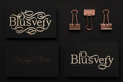Blusvery Typeface Font Storytype Studio 