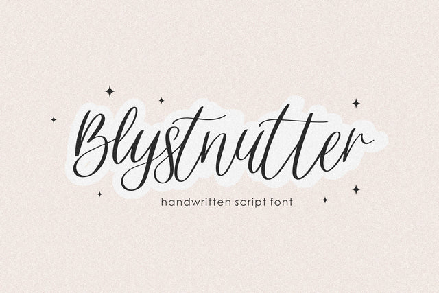 Blystnutter Font Qwrtype Foundry 