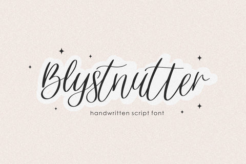 Blystnutter Font Qwrtype Foundry 