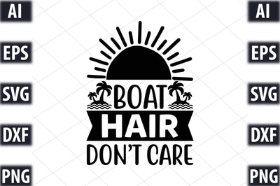 Boat hair don t care SVG SVGista 