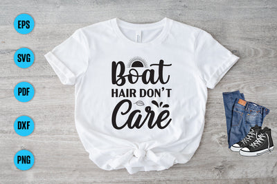 Boat Hair Don`t Care Summer Svg Design SVG Debashish Barman 