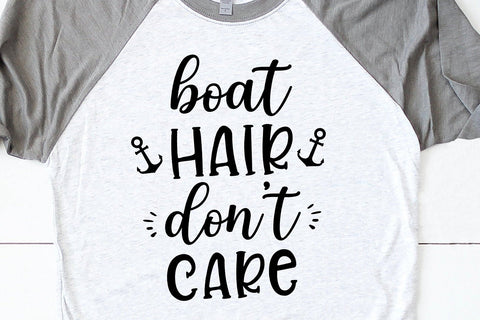Boat Hair Dont Care Svg | Anchor svg | Cruise svg | Family Cruise Shirts | svg files sayings | Black and white Svg variant SVG 1uniqueminute 