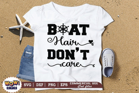 Boat hair don't care svg, Summer svg, Beach svg, Png, Dxf SVG Wowsvgstudio 