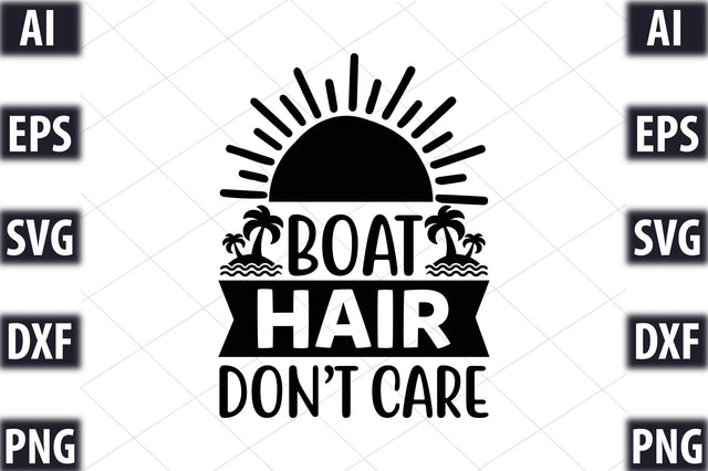 Boat hair don't care SVG SVGista 