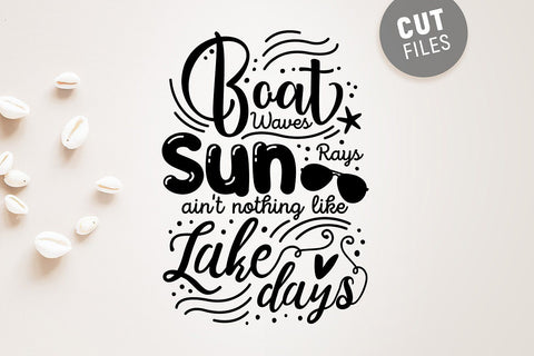 Boat Waves, Sun Rays SVG SVG VectorSVGdesign 