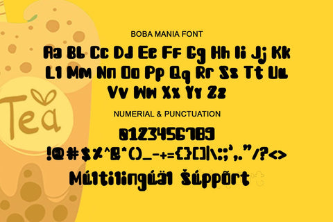 Boba Mania Font nearzz 