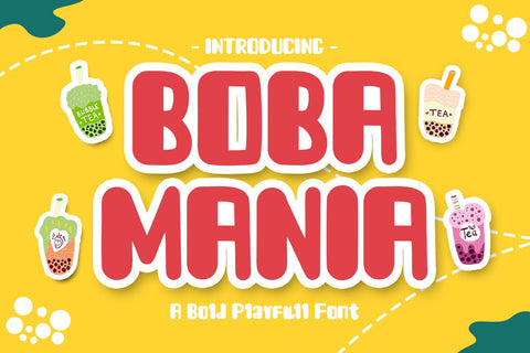 Boba Mania Font nearzz 