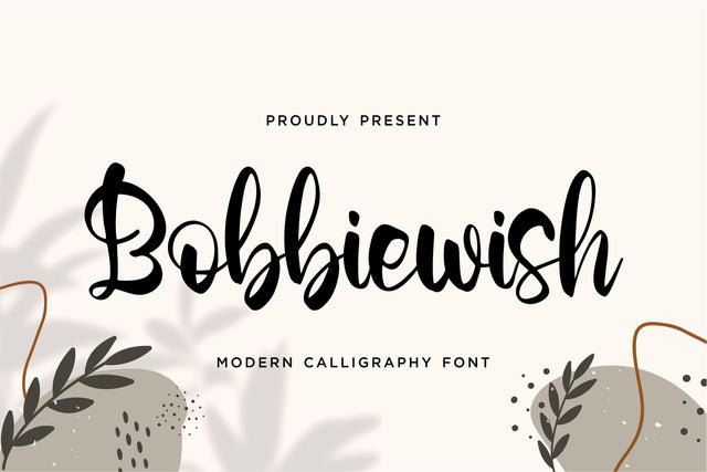 Bobbiewish Font Qwrtype Foundry 