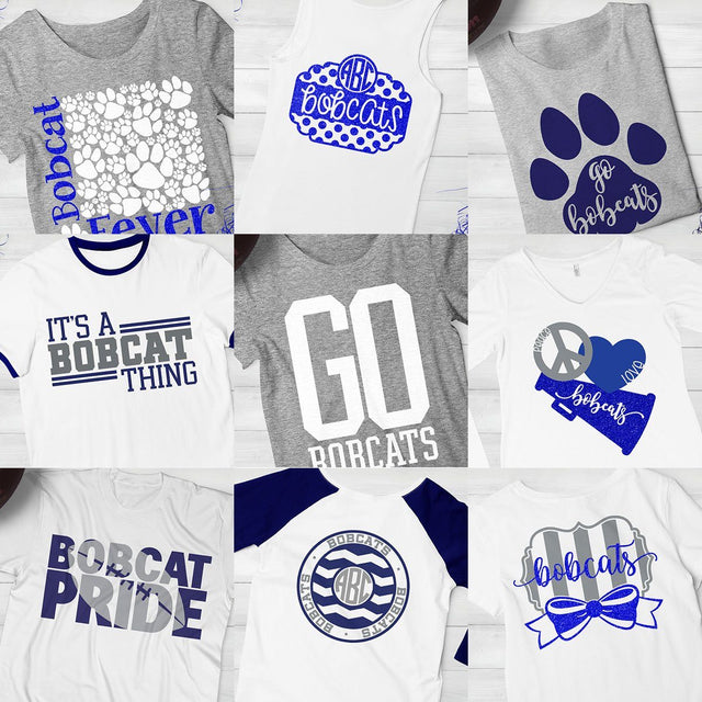 Bobcats Spirit Bundle SVG Kelly Lollar Designs