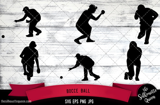 Bocce ball Silhouette Vector SVG SVG Loveleen Kaur 