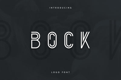 Bock - Logo Font Font VPcreativeshop 
