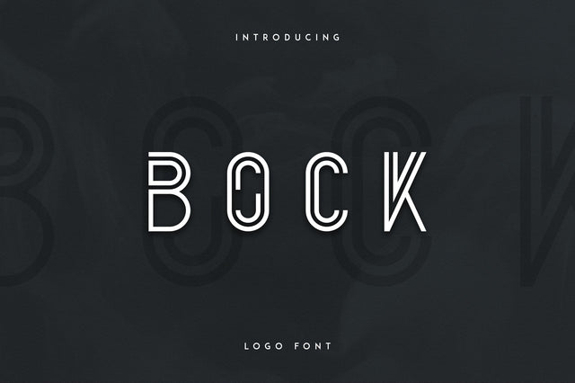 Bock - Logo Font Font VPcreativeshop 