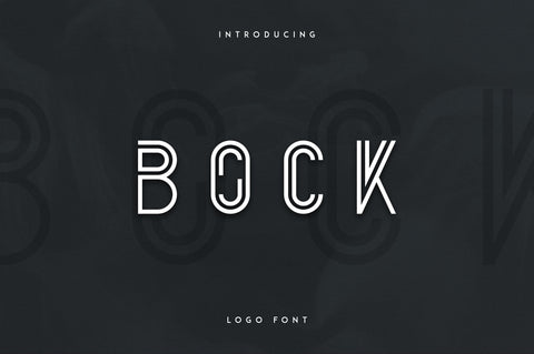 Bock - Logo Font Font VPcreativeshop 