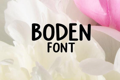 Boden Alpha Font Font Carina Gardner