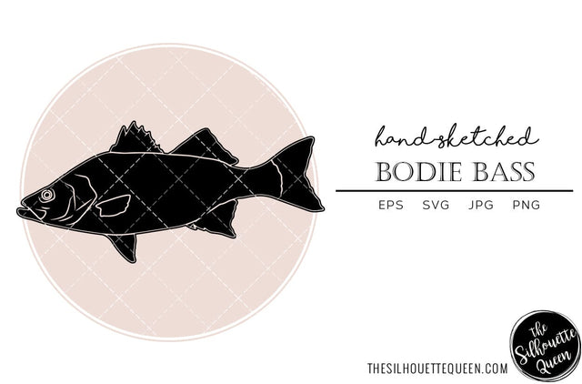 Bodie Bass Hand sketched, hand drawn vector clipart SVG Loveleen Kaur 
