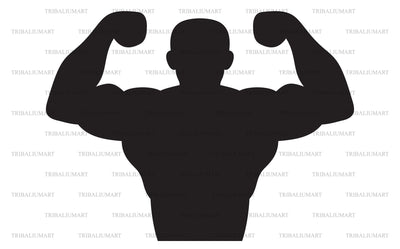 Bodybuilder SVG TribaliumArtSF 