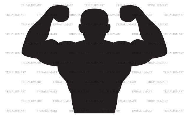 Bodybuilder SVG TribaliumArtSF 