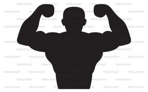 Bodybuilder SVG TribaliumArtSF 