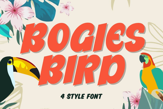 Bogies Bird Font Fallen Graphic Studio 