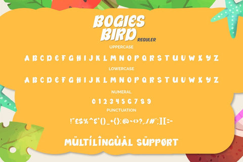 Bogies Bird Font Fallen Graphic Studio 