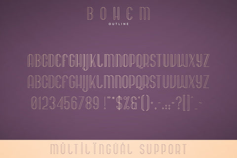 Bohem - Display font | 2 styles Font VPcreativeshop 