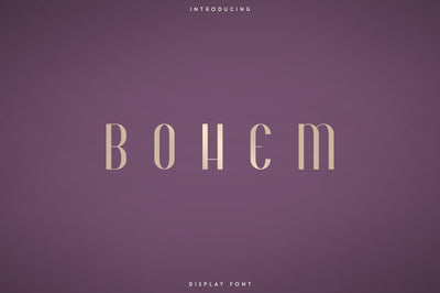 Bohem - Display font | 2 styles Font VPcreativeshop 