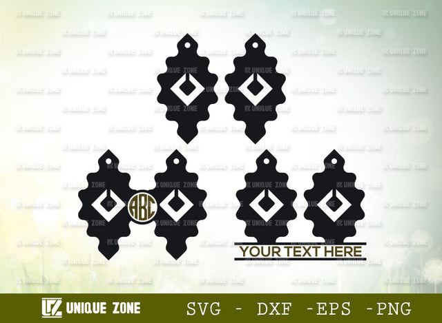 Bohemian Desert Earrings Svg, Earring Svg, Faux Leather Earrings Svg, Boho Earrings Svg, Leather Earrings Svg, Desert Flower Earrings Svg SVG Unique Zone 