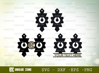 Bohemian Desert Earrings Svg, Earring Svg, Faux Leather Earrings Svg, Boho Earrings Svg, Leather Earrings Svg, Desert Flower Earrings Svg SVG Unique Zone 
