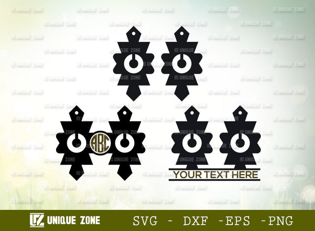 Bohemian Desert Earrings Svg, Earring Svg, Faux Leather Earrings Svg, Boho Earrings Svg, Leather Earrings Svg, Desert Flower Earrings Svg SVG Unique Zone 