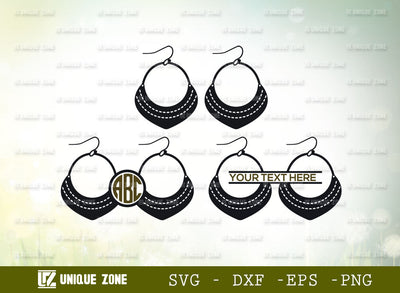 Bohemian Desert Earrings Svg, Earring Svg, Faux Leather Earrings Svg, Boho Earrings Svg, Leather Earrings Svg, Desert Flower Earrings Svg SVG Unique Zone 