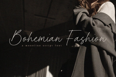 Bohemian Fashion- A Handwritten Script font Font Timur type 